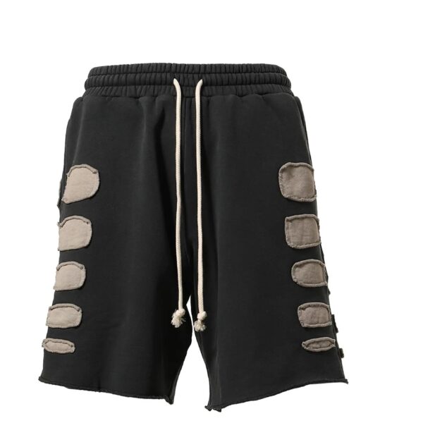 Satoshi Nakamoto Patchwork Moto Short