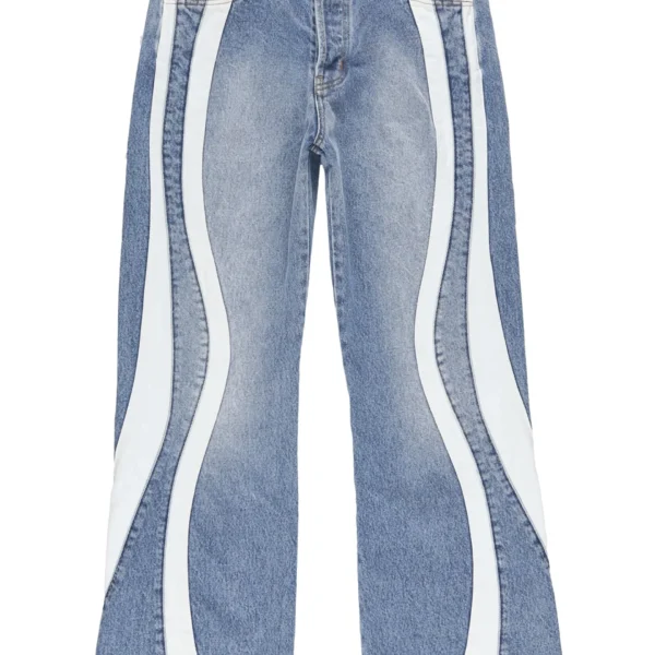 Satoshi Nakamoto Swirl Seam Jeans