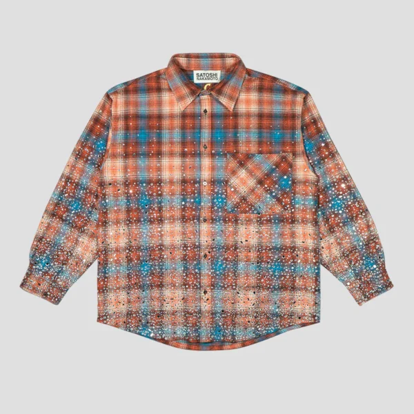 Satoshi Nakamoto Shattered Glass Flannel