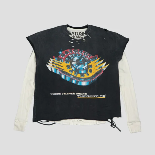 SATOSHI NAKAMOTO WHERE THERE'S SMOKE, THERE'S FIRE THERMAL T-SHIRTS