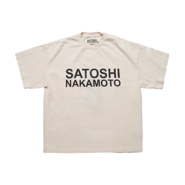 Satoshi Nakamoto Satoshi Logo Tee White Shirt